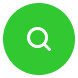 Ein weißes Lupensymbol in der Mitte eines hellgrünen Kreises, das eine Suchfunktion symbolisiert.